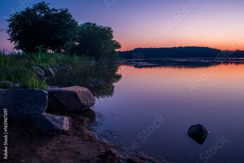 Last light at Marsh Creek Lake in Pennsylvania 
