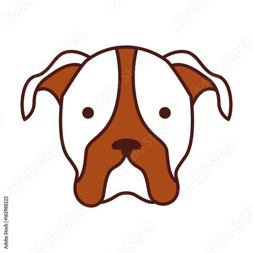 cute dog mascot icon vector illustration design