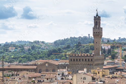 Panorama view of Florence from Santa Maria del Fiore church, Italy © robertdering