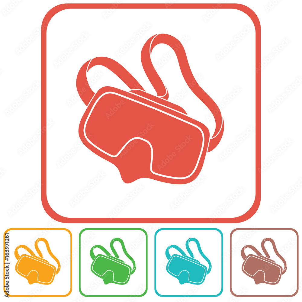 Fototapeta premium Diving mask icon isolated