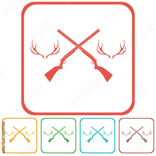 Hunting club logo icon