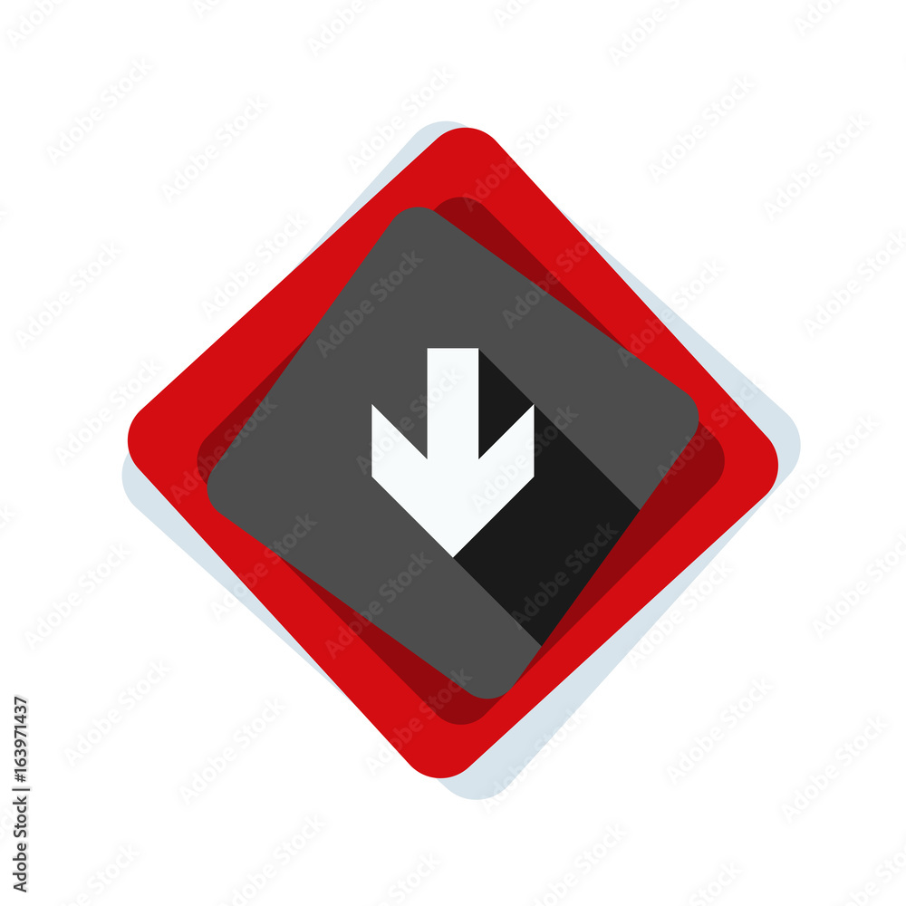 Down Arrow sign illustration Down Arrow sign illustration