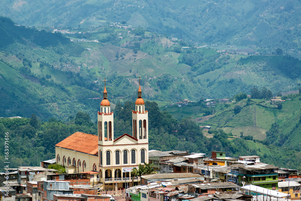 Manizales Church and Hills