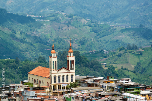 Manizales Church and Hills photo