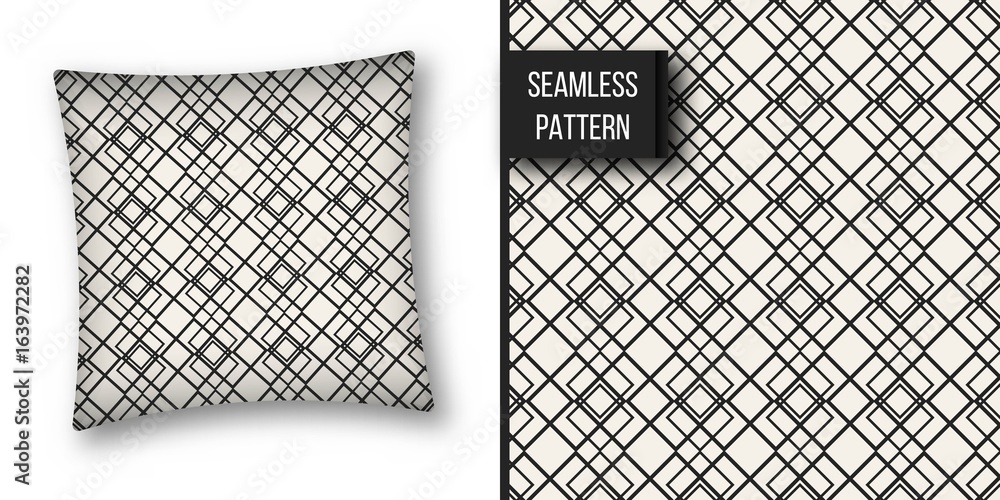 Abstract concept vector monochrome geometric pattern. Black and white minimal background. Creative illustration template. Seamless stylish texture. For wallpaper, surface, web design, textile, decor. Abstract concept vector monochrome geometric pattern. Black and white minimal background. Creative illustration template. Seamless stylish texture. For wallpaper, surface, web design, textile, decor.