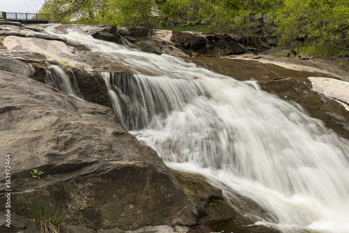 Miller Creek Waterfall - A cascading waterfall in a park.