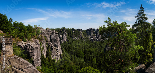 Rocks in Saxon Switzerland National Park. Germany