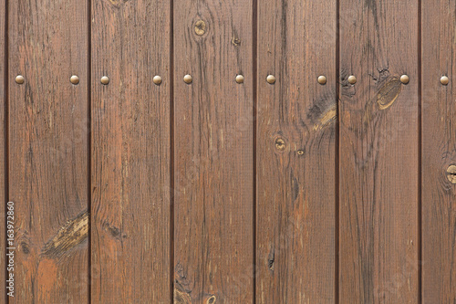 Wooden planks painted brown. Background texture