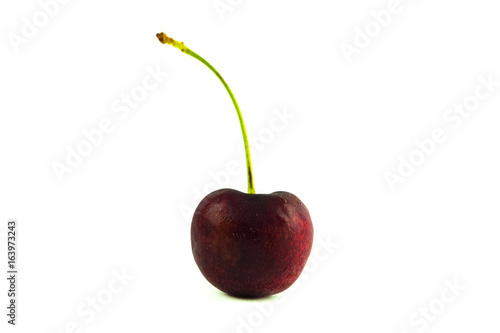 cherry on white background