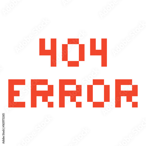 Error page 404 pixel retro game style