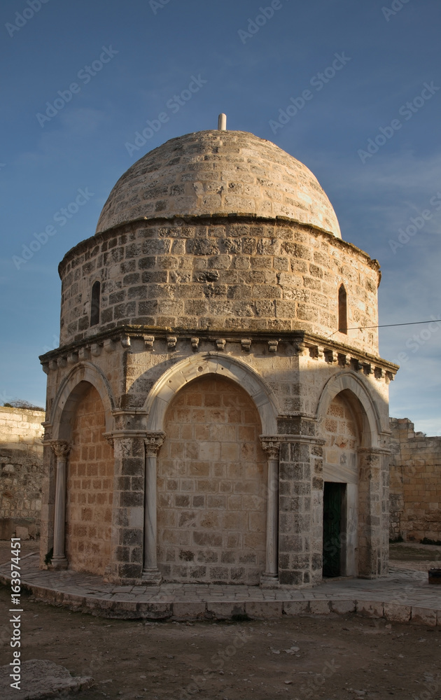 Chapel of the Ascension in Jerusalem. Israel
