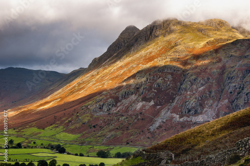 Autumn view of the Langdale Pikes photo