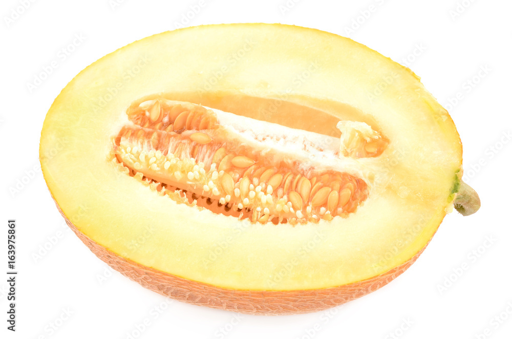 Melon on a white background Melon on a white background