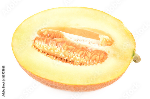 Melon on a white background