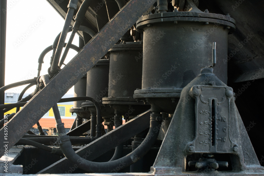 pressure mechanism cargo wagon freight car railway pressure mechanism cargo wagon freight car railway