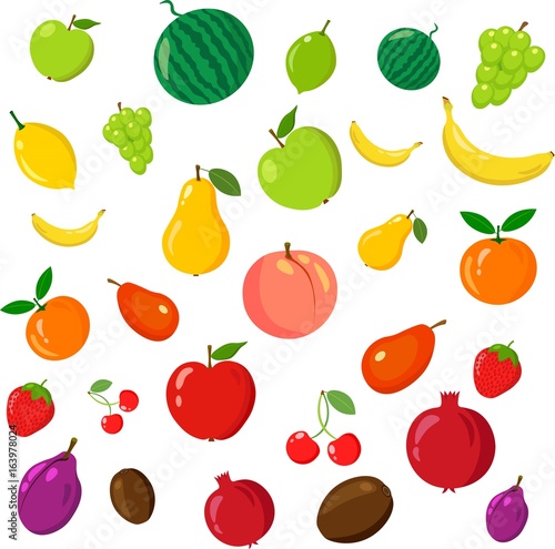 Rainbow of fruits