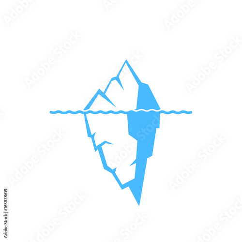 Iceberg. Vector.