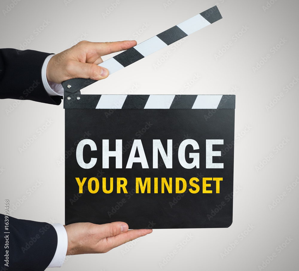 Change your Mindset - clapperboard concept