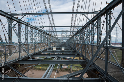 Top of a steel structured bridge