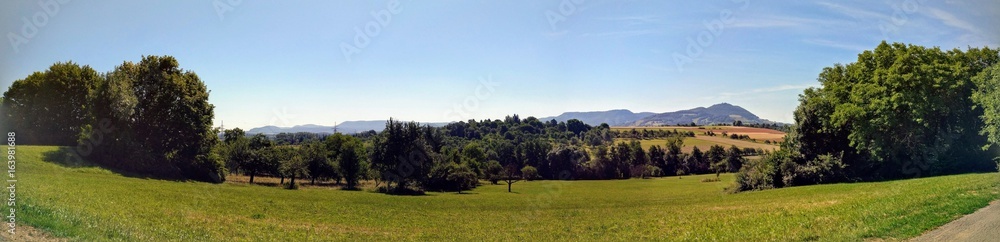 Panorama schwäbische Alb, Burg Teck