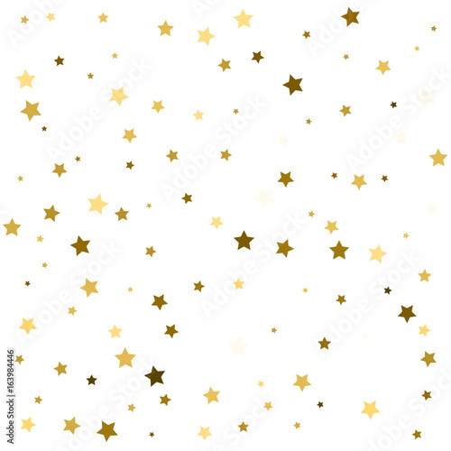 Gold star confetti celebration background