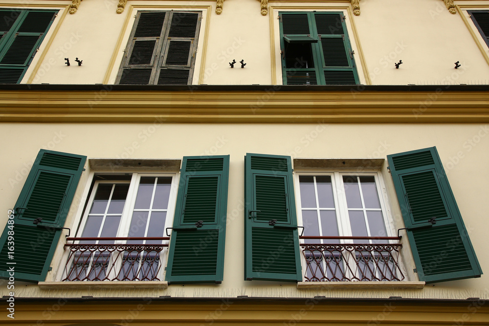 Typical mediterranean facade in Italy