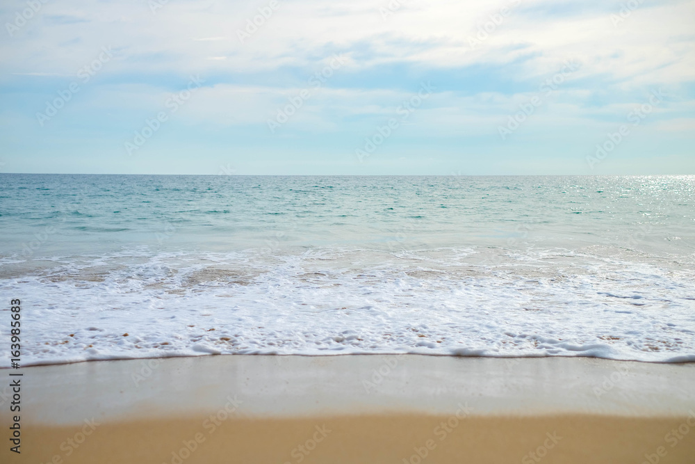 Beautiful beach with sea sand