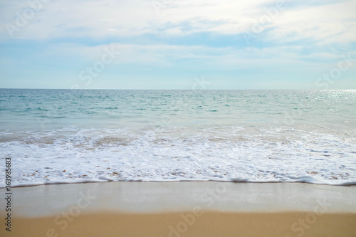Beautiful beach with sea sand