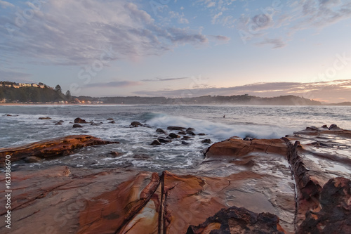 Rocky Sunrise Seascape photo