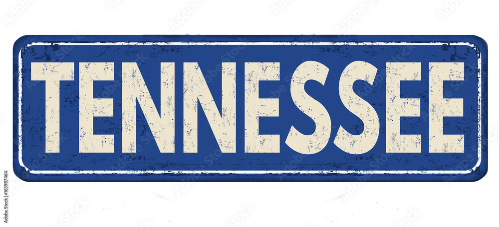 Tennessee vintage rusty metal sign