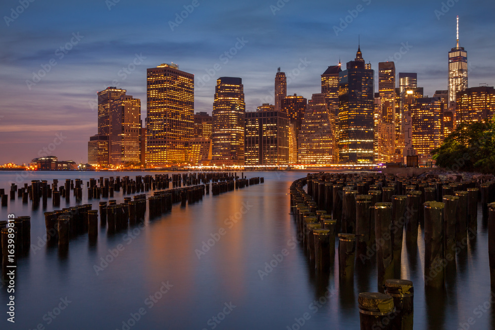 Fototapeta premium Dolny Manhattan Skylilne
