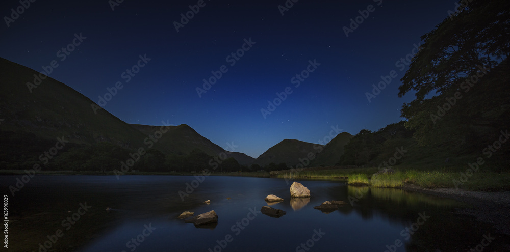 Brothers Water Lake at Night, Lake District National Park
