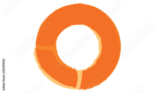 Orange circle bold