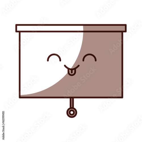 Window blind kawaii character vector illustration design