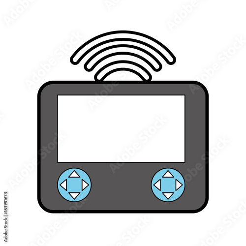 Drone remote control icon vector illustration design