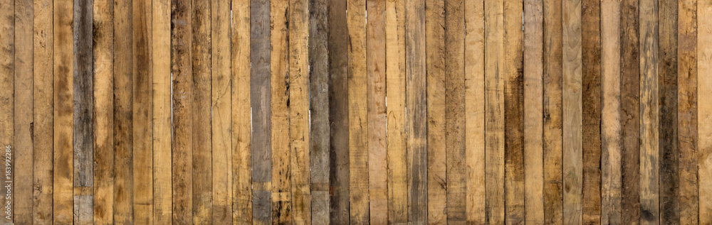 Old long wooden wall. Old long wooden wall.