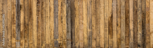 Old long wooden wall.