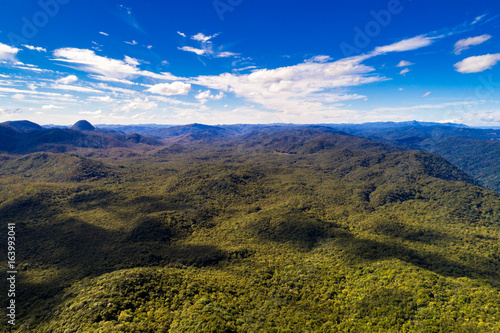 Aerial View of Mountains in Rainforest © gustavofrazao