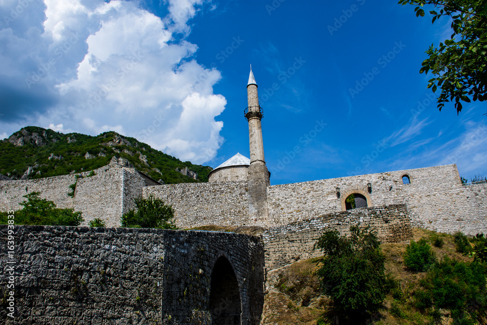 Old city fortress in Bosnia