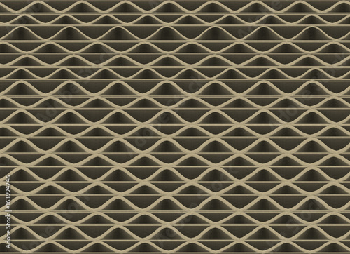 Wallpaper Mural 3d illustration. brown paper box corrugated background. Torontodigital.ca