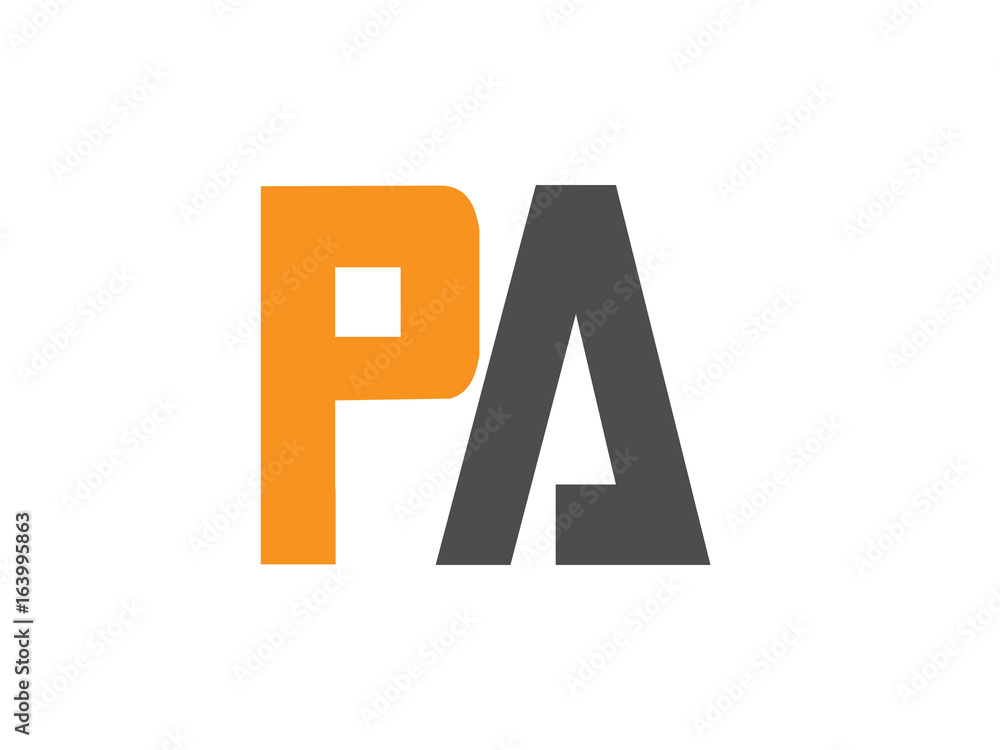 Fototapeta premium PA Initial Logo for your startup venture