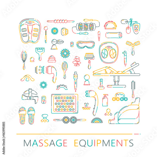 Massage appliance - Icon set © CBLF