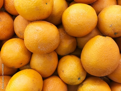 Fresh oranges  Food background.