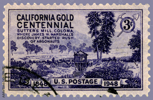 California Gold Rush Stamp photo