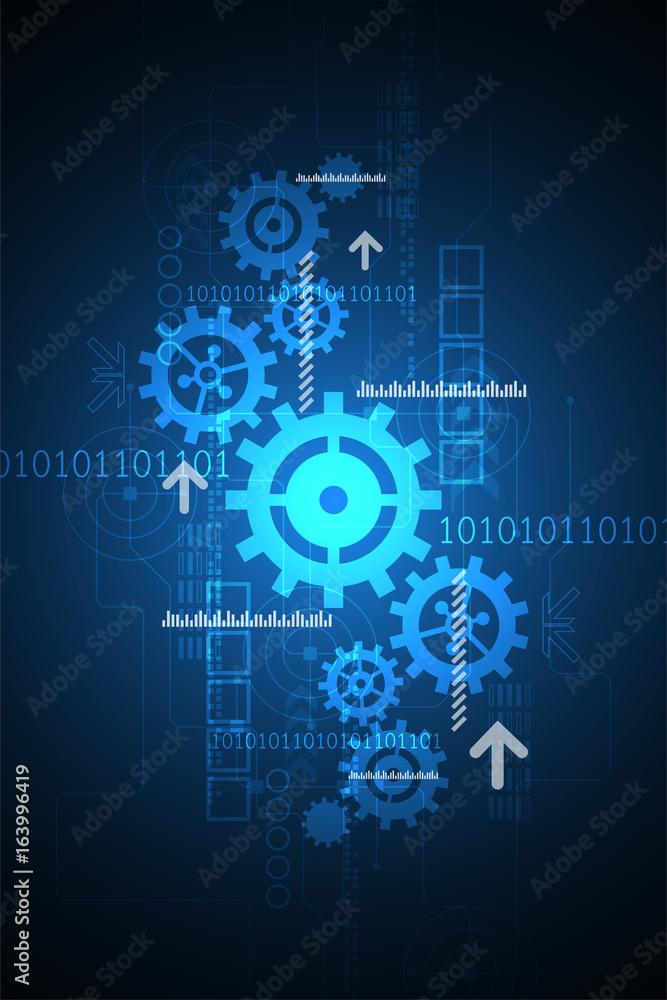 Vector abstract background technology gears concept. Vector abstract background technology gears concept.