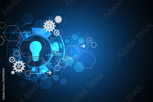 Vector abstract background technology innovation of the future.
