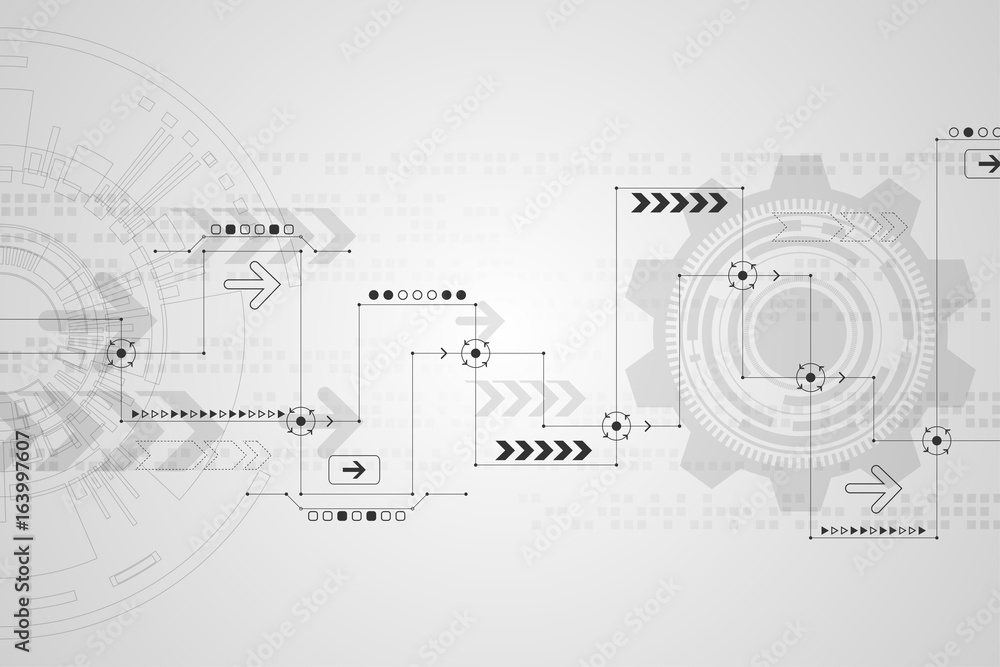 Vector abstract background technology concept.