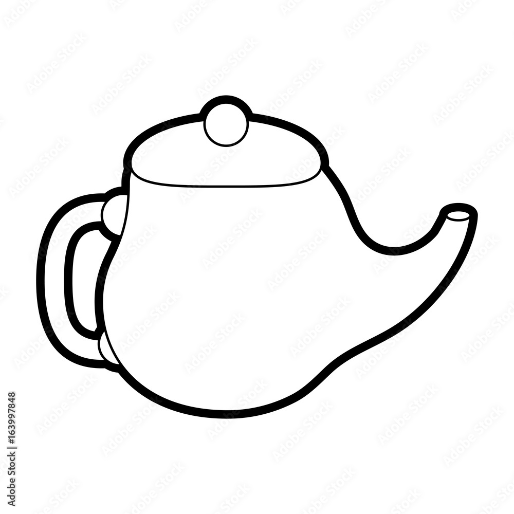 Obraz premium teapot vector illustration