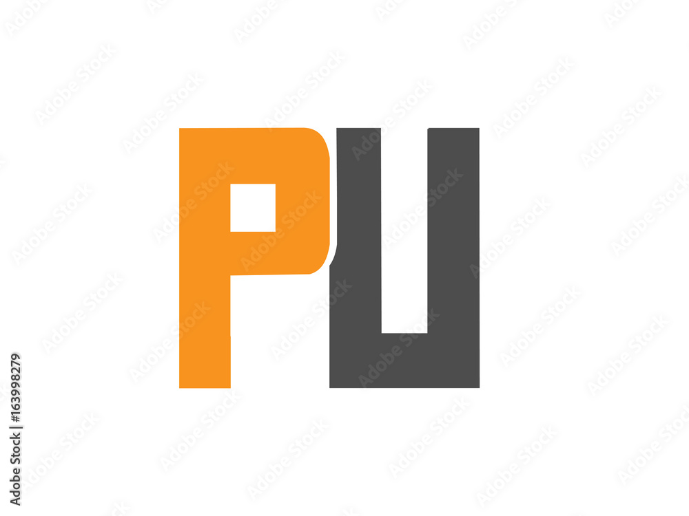 PU Initial Logo for your startup venture PU Initial Logo for your startup venture