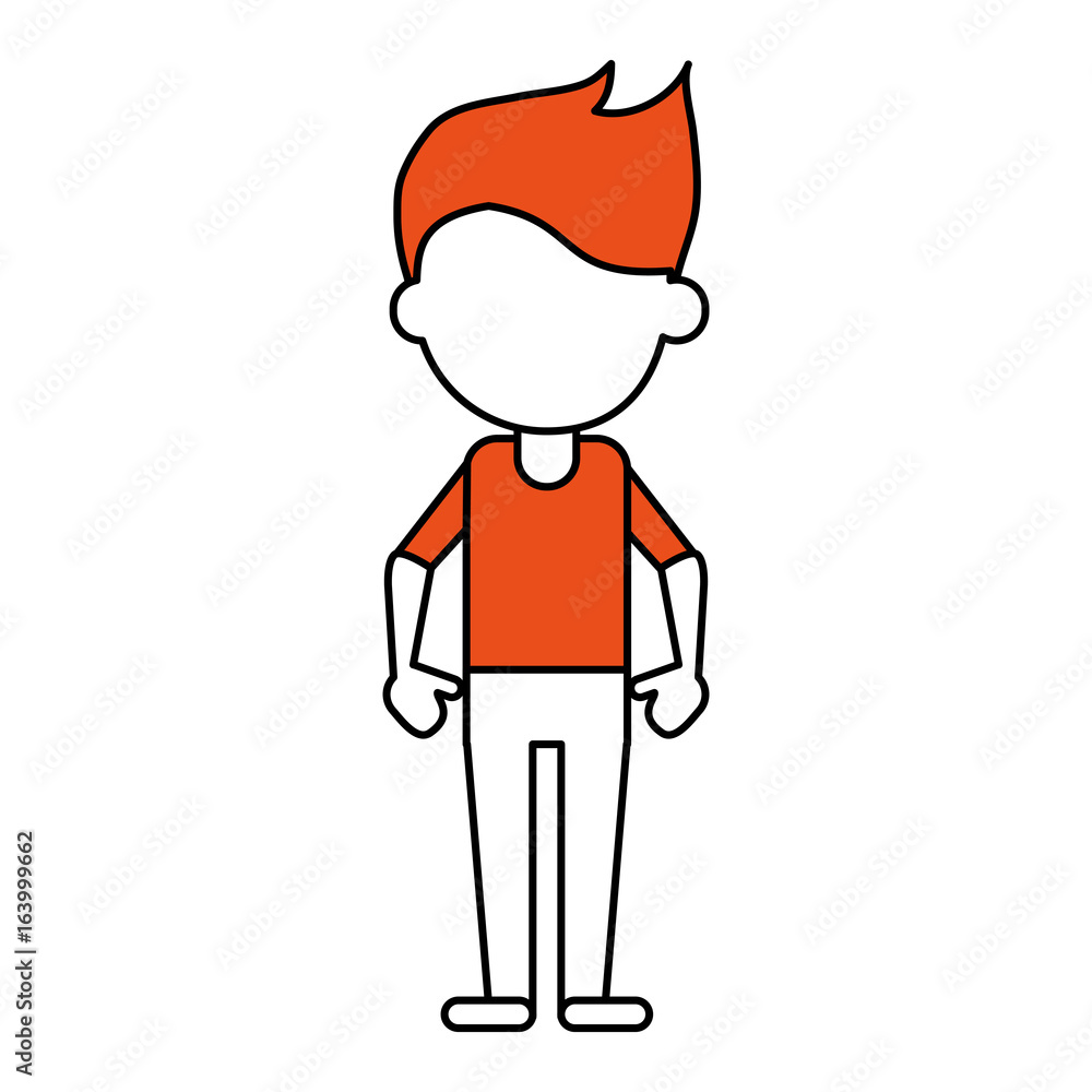 standing man vector illustration